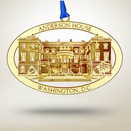 This ornament is offered exclusively in the American Revolution Institute Shop.