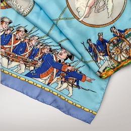 This scarf is offered exclusively in the American Revolution Institute Shop.