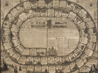 Click for a larger view. Nouveau Jeu de la Marine Dédié à Monsieur les Marquis du Quesne, 1719