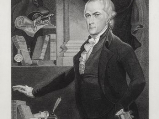 Alexander Hamilton engraving by William Rollinson after Archibald Robertson, 1804