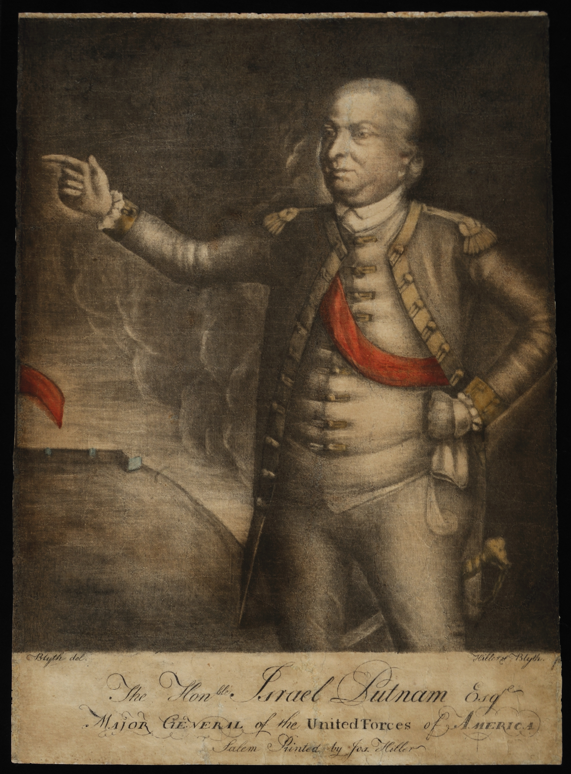 The Honble. Israel Putnam Esqr. Major General of the United Forces of America, Benjamin Blyth, Salem, [Mass.]: Printed by Jos. Hiller, [ca. 1775]