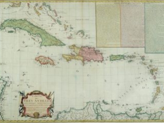 Carte des Isles Antilles dans l’Amérique Septentrional, avec la Majeure Partie des Isles Lucayes, Faisant Partie du Théâtre de la Guerre entre les Anglais et les Américains, Louis Brion de la Tour, Paris: Chés Esnauts et Rapilly, 1782