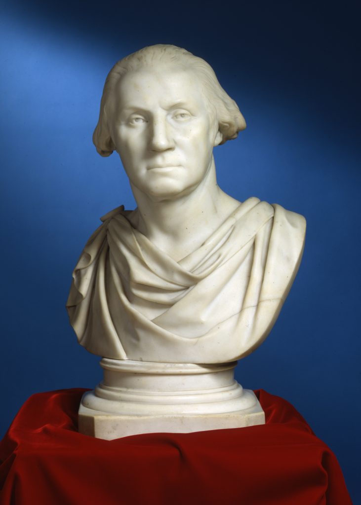 George Washington, Attributed to Thomas Crawford, sculptor; after Jean-Antoine Houdon, artist, Mid-19th century