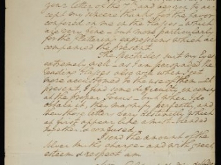 Click for a larger view. George Washington to David Rittenhouse, February 16, 1783