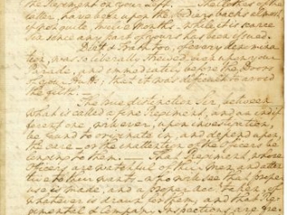 Click for a larger view. George Washington to Thomas Lancaster Lansdale, January 25, 1783