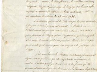 “Idees sur l’Associaton des Cincinnati,” Charles Henri, comte d’Estaing, July 13, 1784