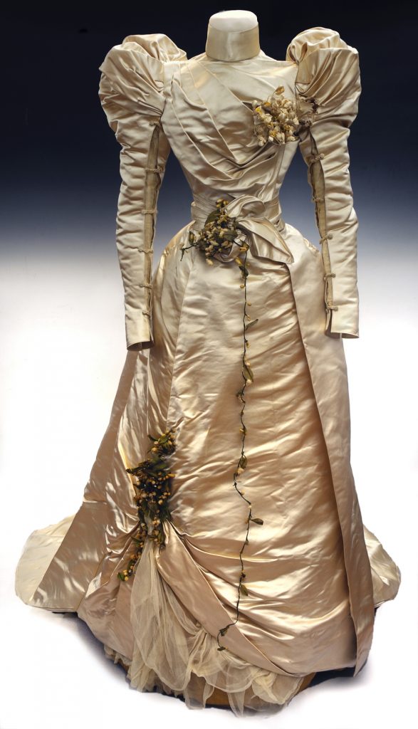 Wedding dress by the House of Worth, 1897
