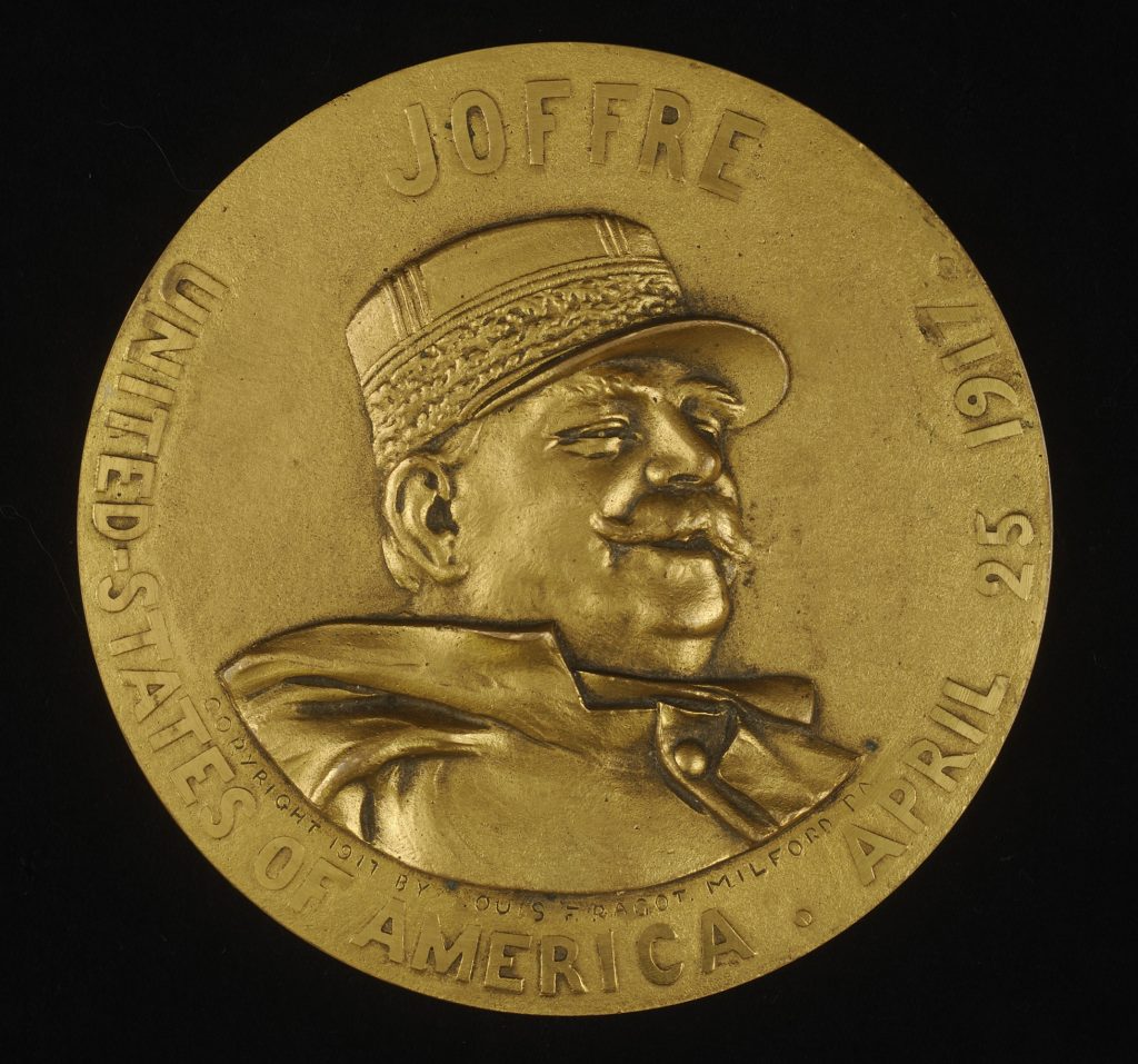 “Joffre — United States of America — April 25, 1917,”  Louis F. Ragot, Struck by the Whitehead & Hoag Company, Newark, N.J., 1917