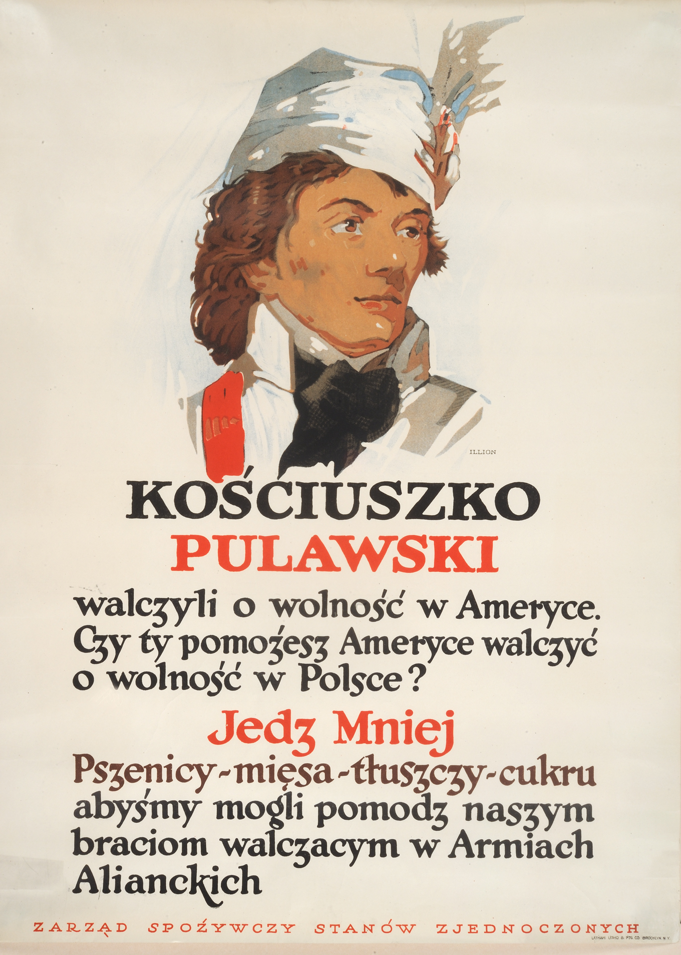 Kosciuszko, Pulawski walczyli o wolnosc w Ameryce, Brooklyn, N.Y.: Latham Lithography & Printing Co., [1917]