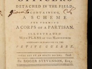 <em>Military Instructions for Officers Detached in the Field</em> by Roger Stevenson, 1775