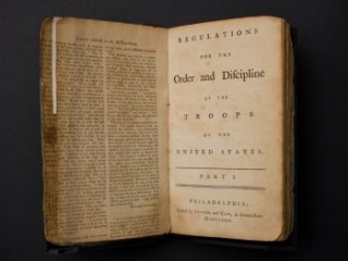 Click for a larger view. <em>Regulations for the Order and Discipline of the Troops of the United States</em> by Steuben 1779