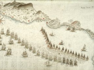 Click for a larger view. “Journal de la Campagne que j’ai fair sur le Vaisseau Le Souverain commande par Monsieur le Commandant De Gandeves en 1780,” ca. 1780-1783