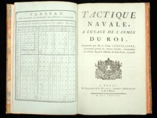 Click for a larger view. Tactique Navale a l’Usage de l’Armée du Roi, Commandée par M. le Comte d’Orvilliers, Lieutenant Général des Armées Navales, Jean-François du Cheyron, chevalier du Pavillon, Brest: De l’Imprimerie de R. Malassis, 1778