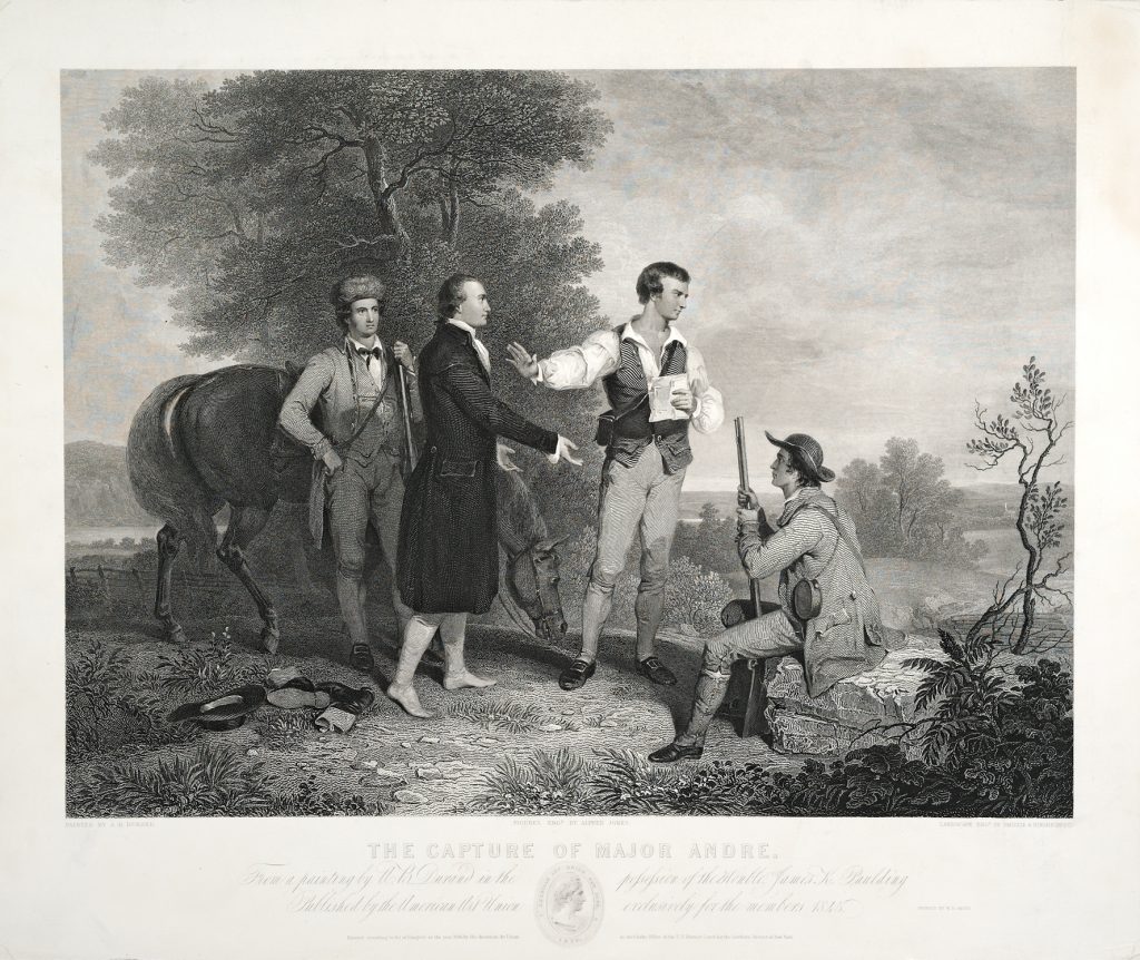 The Capture of Major Andre, Alfred Jones, James Smillie and Robert Hinshelwood, engravers; after Asher Brown Durand, artist, New York: Published by the American Art Union, 1845