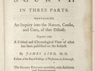 Click for a larger view. A Treatise on the Scurvy … Containing an Inquiry into the Nature, Causes, and Cure, of that Disease, James Lind, London: Printed for A. Millar, 1757