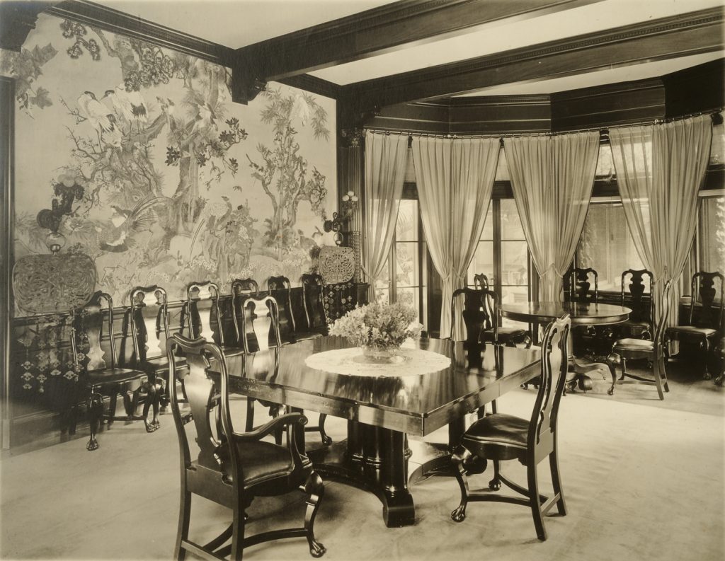 Dining Room at Weld by Thomas E. Marr, 1905