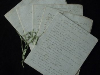 Click for a larger view. “Notes relatives aux mouvemens de l’armee françoise en Amerique,” François-Ignace Ervoil d’Oryé, Late 18th century