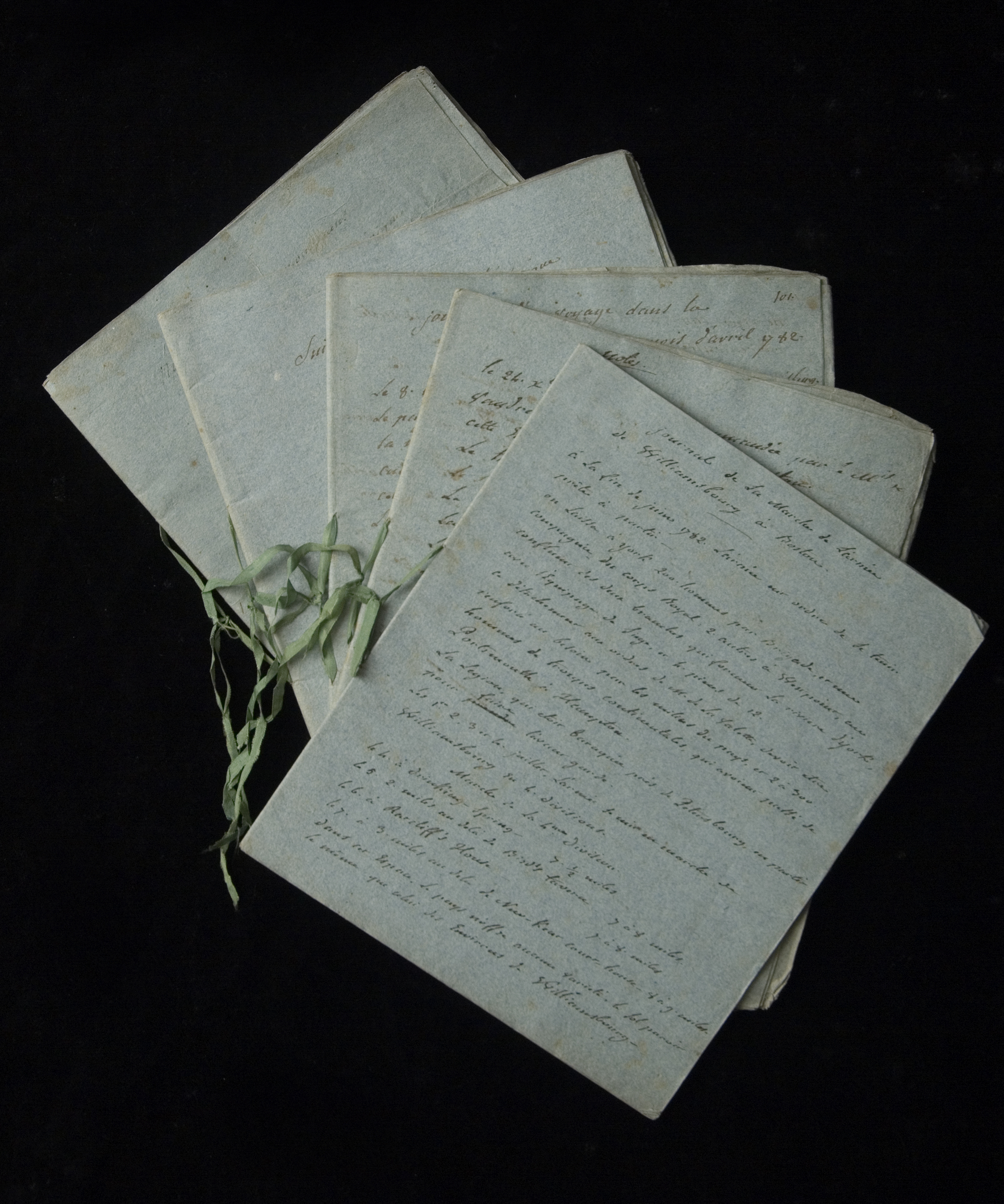 “Notes relatives aux mouvemens de l’armee françoise en Amerique,” François-Ignace Ervoil d’Oryé, Late 18th century