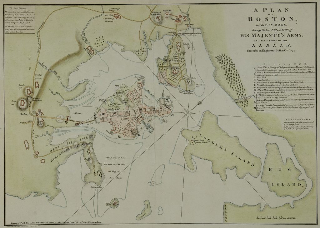 1 A Plan of Boston, 1776