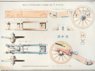 “Affut D’Obusier Calibre de 6 Pouces,” ca. 1780