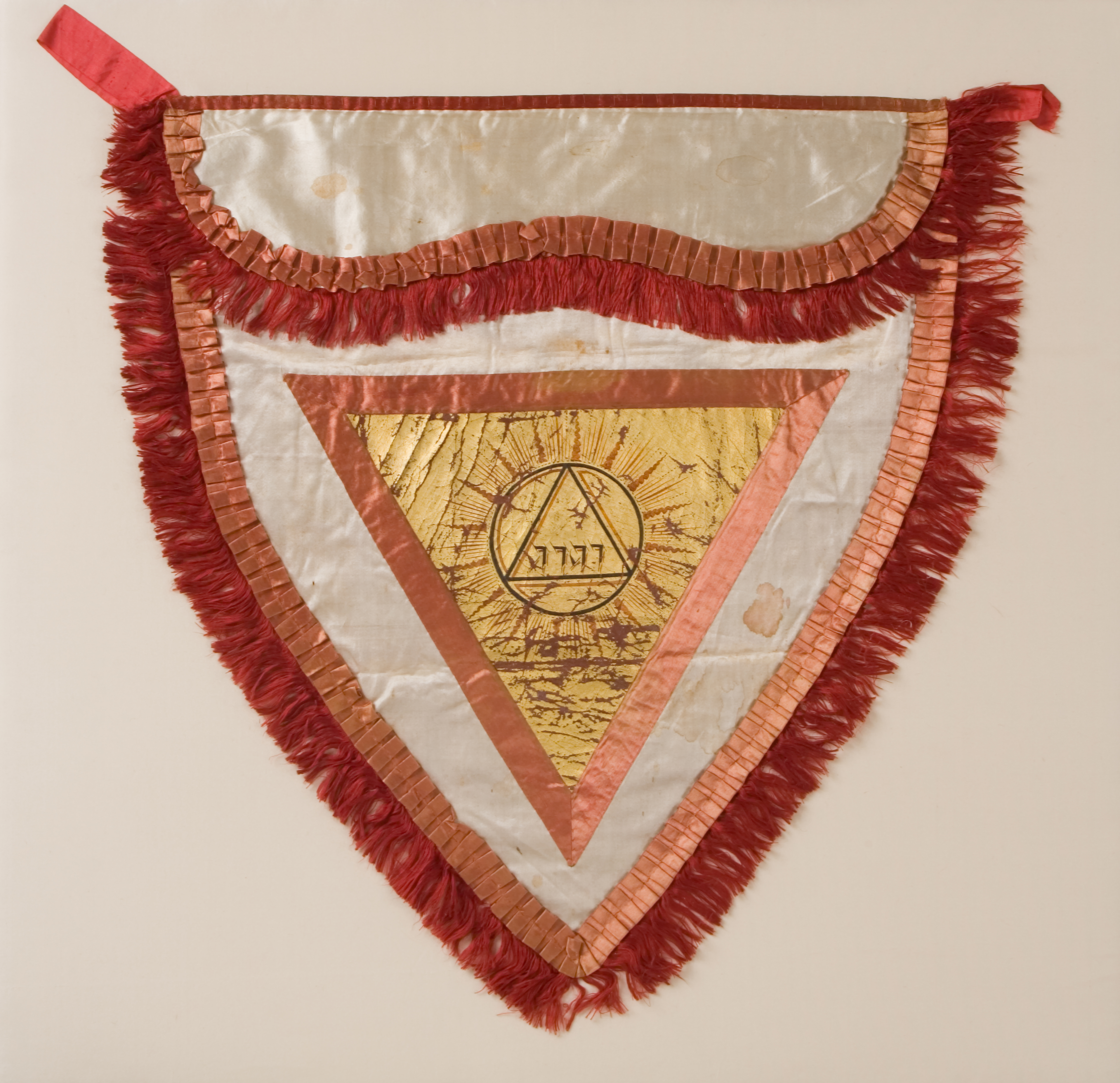 Scottish Rite Lodge of Perfection Masonic apron owned by Richard Clough Anderson, ca. 1815-1825