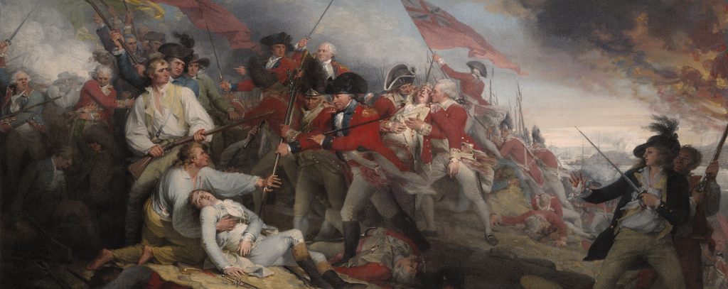 4 The Death of General Warren at Bunker's Hill, June 17, 1775 by John Trumbull