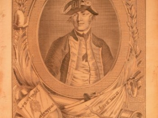Copper plate of Esek Hopkins, late 18th-early 19th century