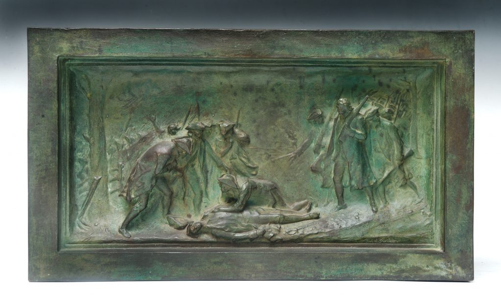 Death of Warren at Bunker Hill sculpture by Bartlett