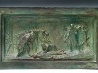 Death of Warren at Bunker Hill sculpture by Bartlett