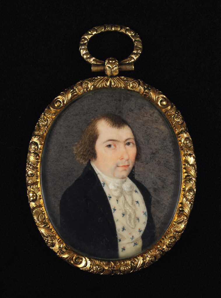 Frederick Weissenfels portrait miniature, ca. 1770-1775