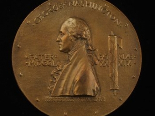 George Washington inauguration medal, 1889