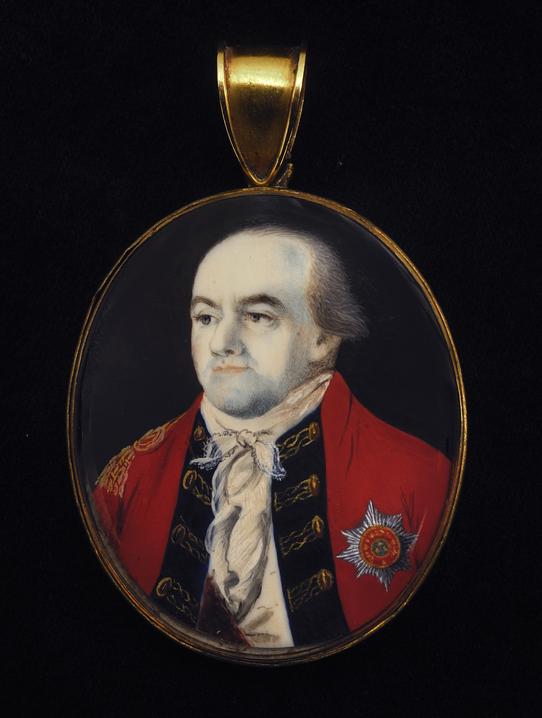 Henry Clinton portrait miniature by John Ramage, ca. 1778-1782