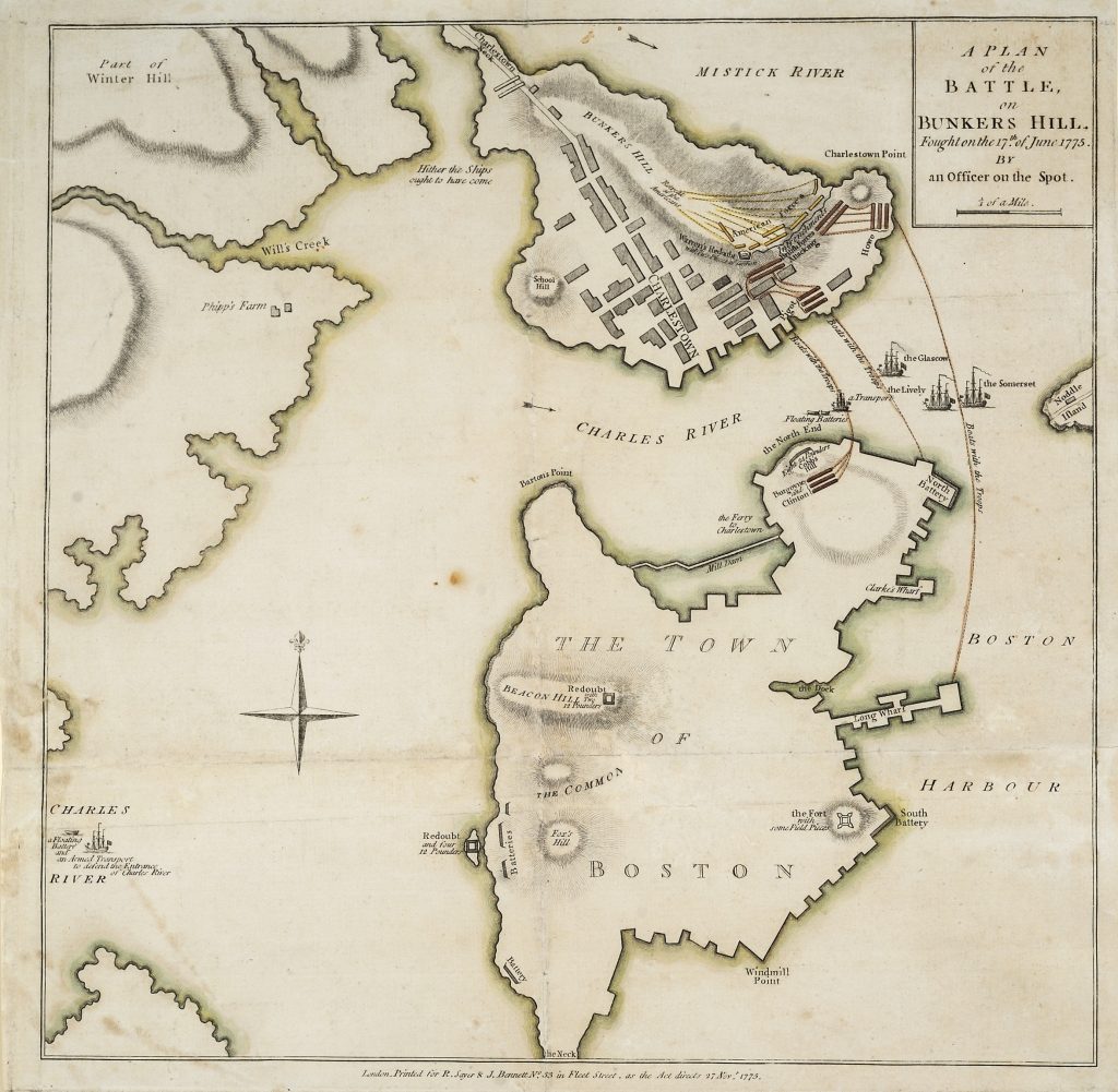 2 A Plan of the Battle, on Bunkers Hill, 1775