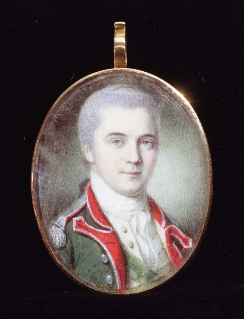 James Hamilton portrait miniature by Charles Willson Peale, ca. 1778-1779