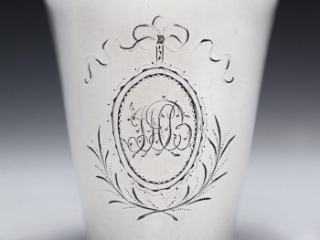 Beaker owned by John Hutchinson Buell, ca. 1795