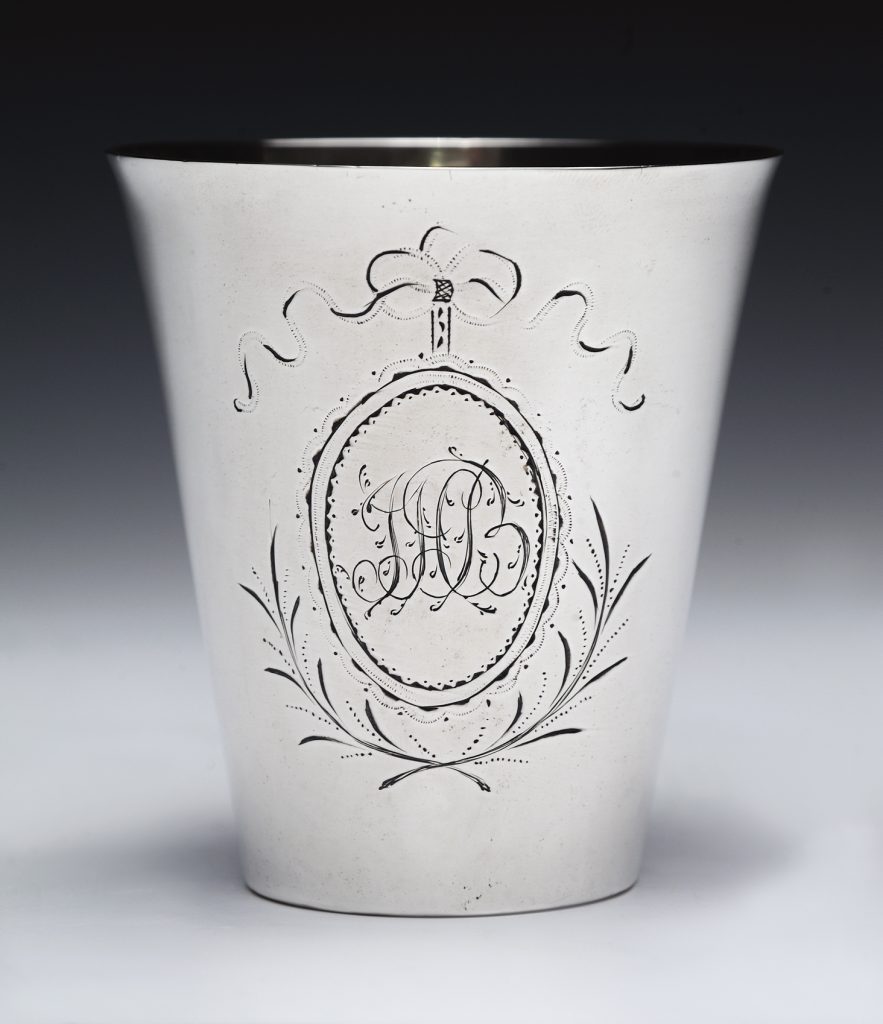 Beaker owned by John Hutchinson Buell, ca. 1795