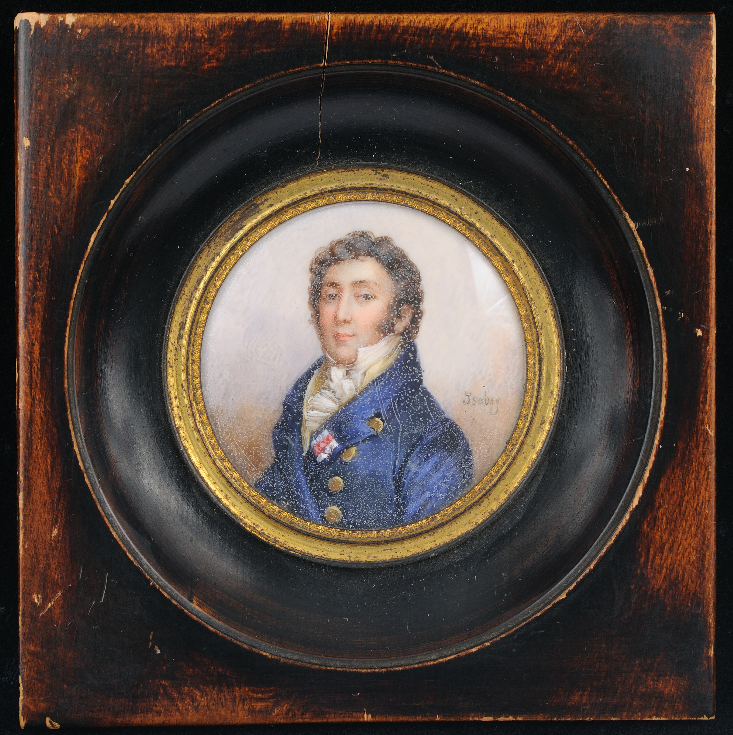 Duc de Montmorency-Laval portrait miniature by Jean-Baptiste Isabey, late 18th-early 19th century
