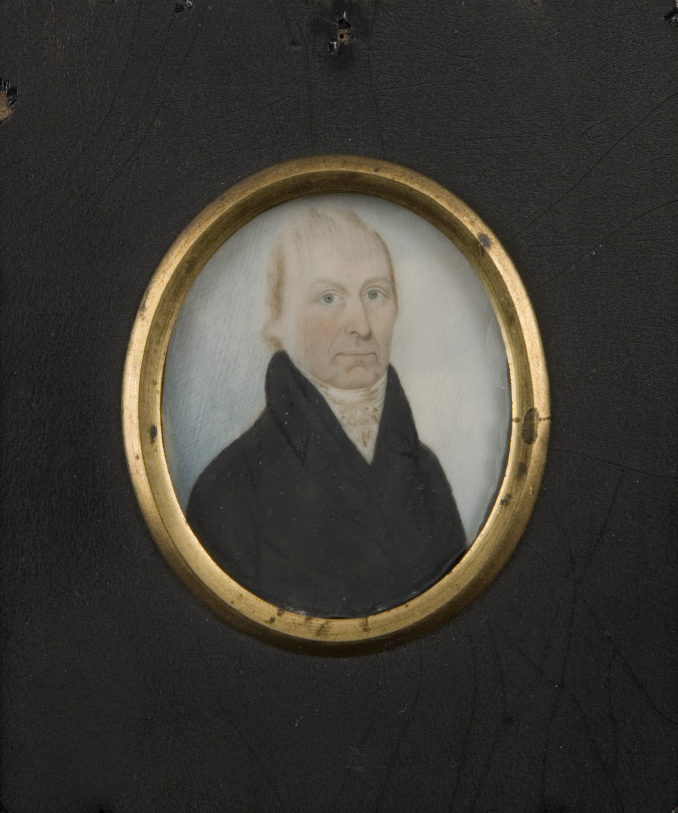 Nathaniel Coit Allen portrait miniature attributed to John Brewster, Jr., ca. 1810
