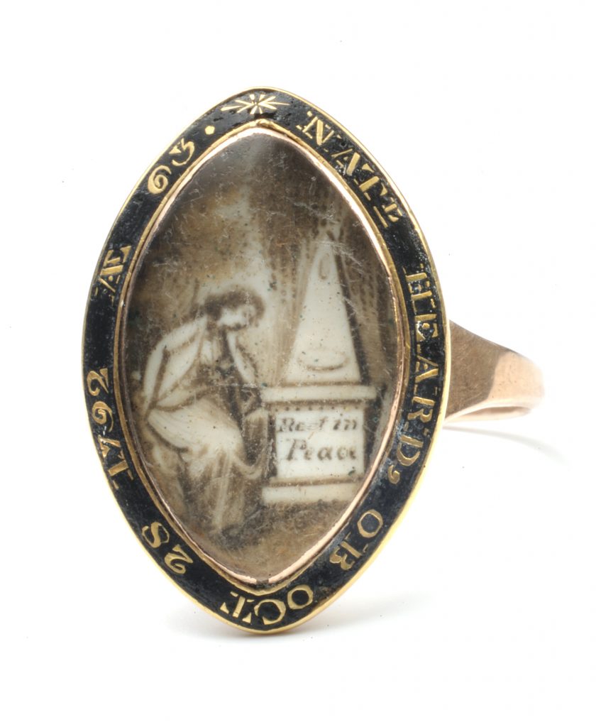 Mourning ring memorializing Nathaniel Heard, 1792