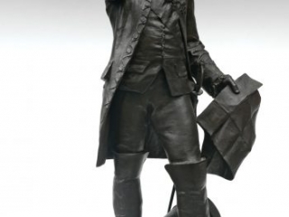Rochambeau at Yorktown statuette by Hamar, ca. 1885-1934