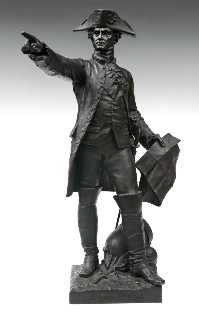 Rochambeau at Yorktown statuette by Hamar, ca. 1885-1934