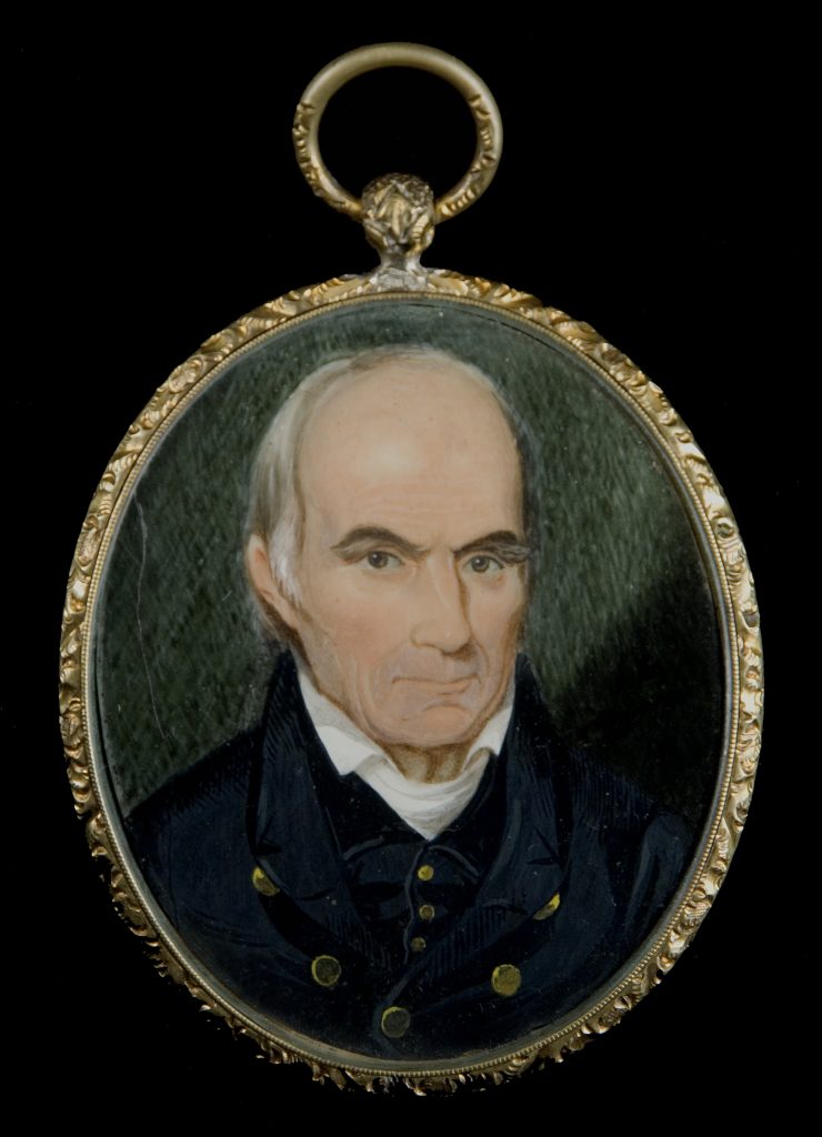 Samuel Ashe portrait miniature, early 19th century