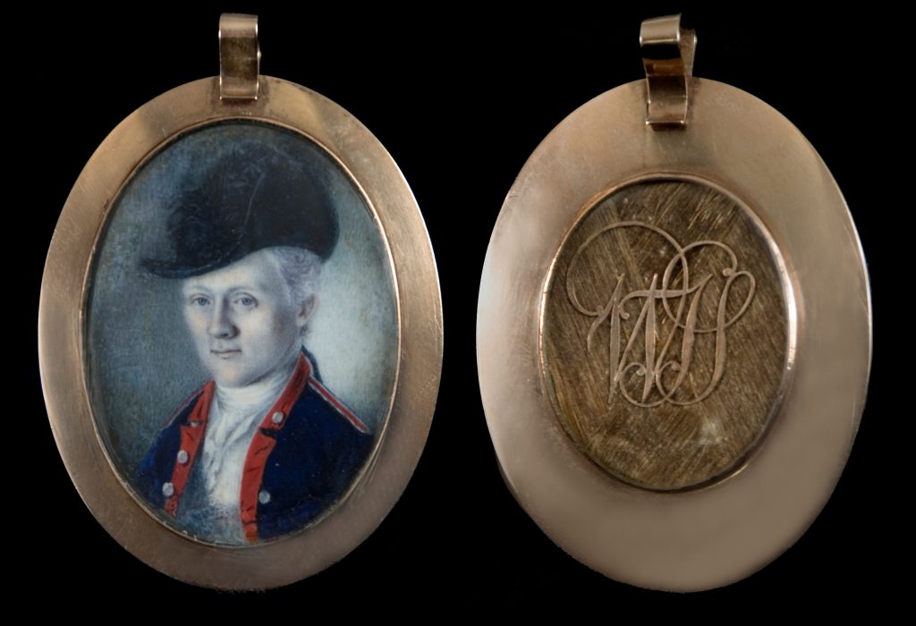 William Truman Stoddert portrait miniature by Charles Willson Peale, ca. 1778