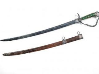 Adams Bailey cuttoe and scabbard made by John Bailey, ca. 1778