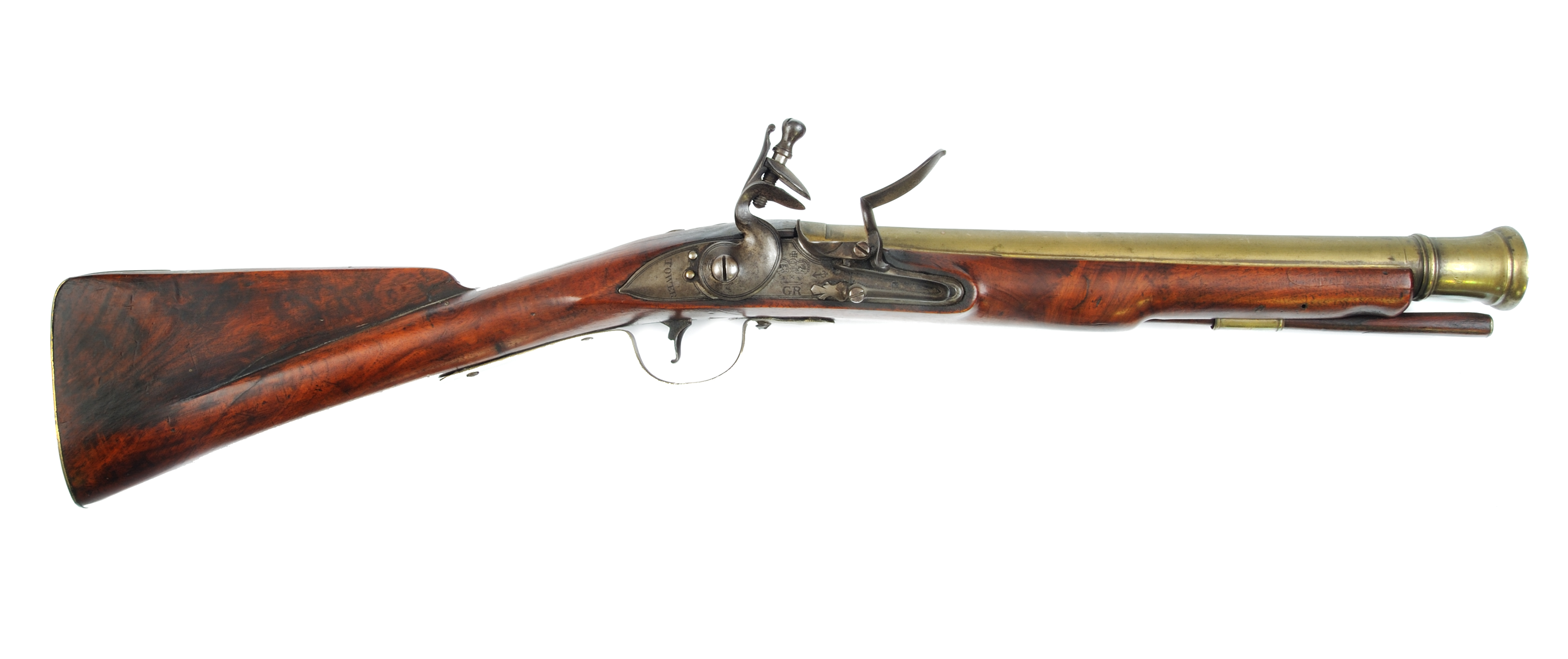 British Military Flintlock Iron Barrel Blunderbuss for sale.