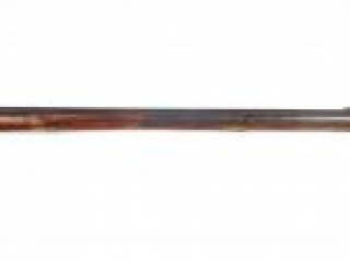 Prussian flintlock musket with bayonet fixed