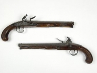 Richard Clough Anderson horseman's pistols made by John Twigg, ca. 1775