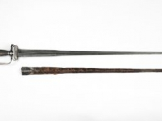 Richard Varick small sword and scabbard made by William Cowell, Jr., ca. 1760