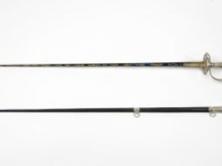 Tench Tilghman presentation sword and scabbard made by C. Liger, 1785