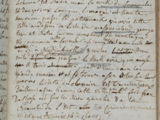 “Journal tenu par Henri Dque. de Palys, Chevalier d’Montrepos pendant son voyage en mer, pour aller en Amerique, 1780-1783”